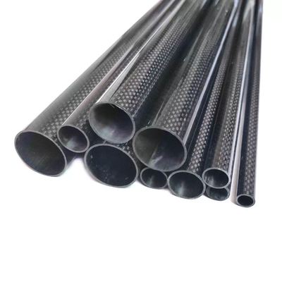 Customized Roll Wrapping Carbon Fiber Tubes Electromagnetism Property 2000mm