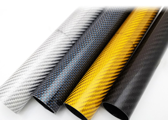 UV Resistant 3K Carbon Fiber Tube Pipe Excellent Structural Performance