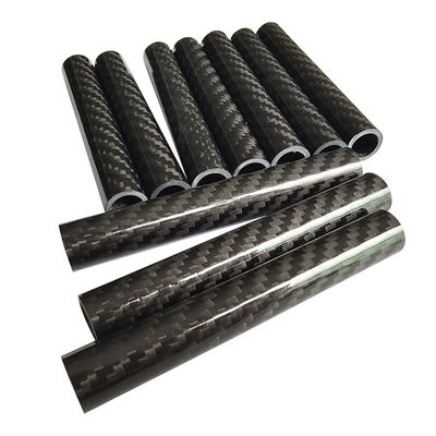 3K Glossy Carbon Fiber Tube OD14MM x ID12MM x 1000MM Rolled Poles/Pipe