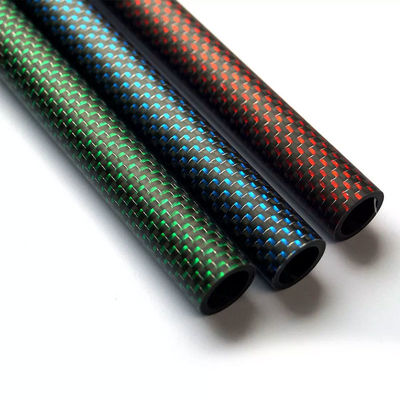 High Strength Lightweight 3K Twill Weave Round Carbon Fiber Tube - Roll Wrapping Process