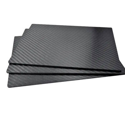 3K Carbon Fiber Sheet 200x250mm, 0.5-5mm Thick, Lightweight Strength, Glossy 1.0mm Twill