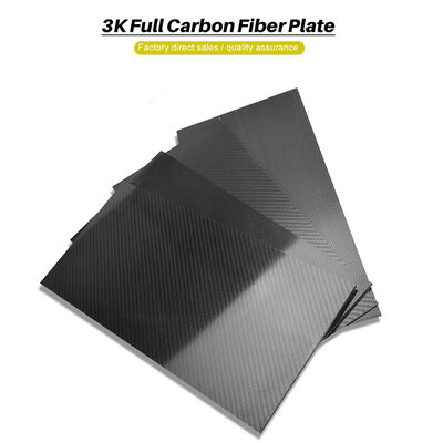 Industrial Grade Glossy Carbon Fiber Plate - High Tensile Strength & Corrosion Resistant