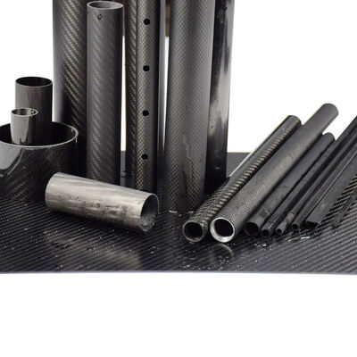 Customized Twill Weave Carbon Fiber Tube Available in Multiple Sizes and Lengths