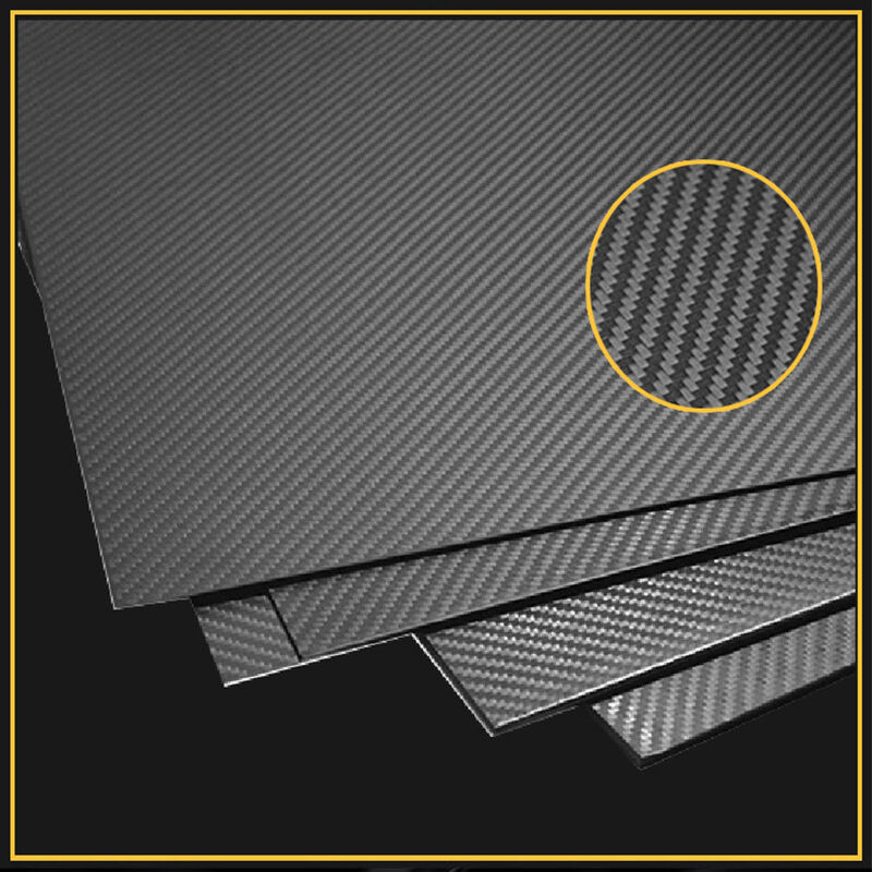 High Performance Custom Thickness Plain Weave Carbon Fiber Plate - 100% 3K
