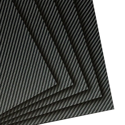 100% простые 3K / Twill Weave Углеродные волокна Лист глянцевые / Маттонные Углеродные волокна